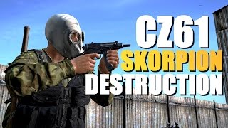 CZ61 SKORPION DESTRUCTION  DAYZ STANDALONE  60 FPS [upl. by Amby]