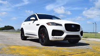 2017 Jaguar​ FPACE S  Walkaround Video  Polaris White  Black Pack [upl. by Novahs]