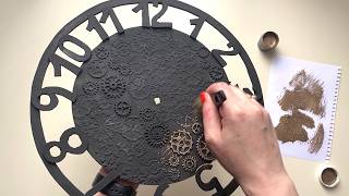 DIY Cardboard Wall Clock Easy and Affordable Craft [upl. by Dronski]