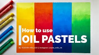 How to use Oil Pastels  Apply and Blend  Easy Method  Beginner Friendly  Learn Oil Pastels [upl. by Frangos430]