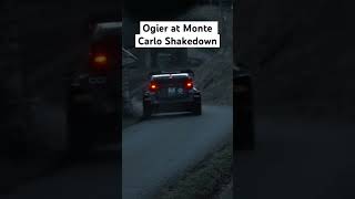 Ogier at Monte Carlo shakedown rallye wrcmontecarlo tgr ogier [upl. by Deonne]