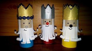 Como fazer os três reis magos  DIY  How to make the Christmas Three Kings [upl. by Nennerb]