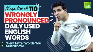 Learn English  15 wrongly pronounced words in English English lessons for speaking [upl. by Annawyt215]