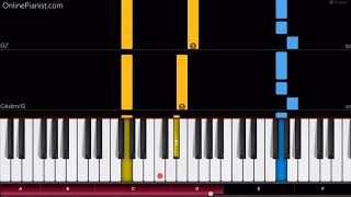 The CANCAN  Easy Piano Tutorial [upl. by Htezil]