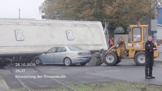 Güterzug rammt Linienbus  Feuerwehr Laatzen [upl. by Llerrut923]