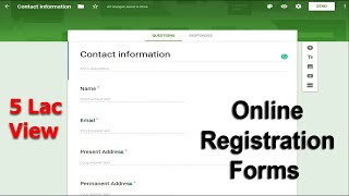 How to create online registration form using google docs Forms [upl. by Gweneth515]