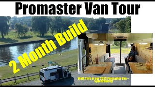 Tour of quotSynchronicityquot our 2023 RAM Promaster Van Conversion we built in 2 months [upl. by Alywt304]