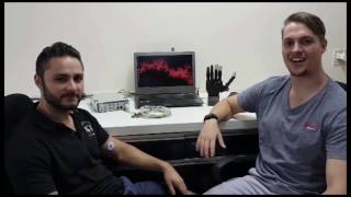 Fine grip control of robotic EMGbased prosthetic fingers [upl. by Yednil861]