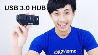 รีวิว 4 port USB 30 Hub โอนถ่ายข้อมูลไวสุดขั้ว กับช่องขยายไฮสปีด [upl. by Leasi418]