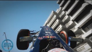 Flying in Codemasters F1 Game HUGE Monaco Crash [upl. by Swehttam374]