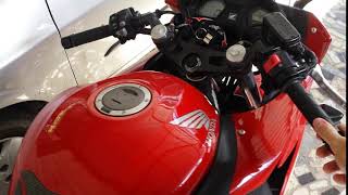 Acelerando a CBR 650F 2015 ABS  Ronco original 3 [upl. by Anwahsar]