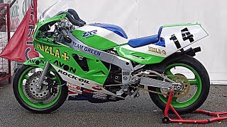 Kawasaki ZXR750 F1 Race Bike 1989 [upl. by Mahtal33]