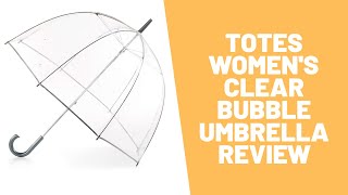 Best Umbrella in 2020 📌 Totes Womens Clear Bubble Umbrella Review [upl. by Eelatan]