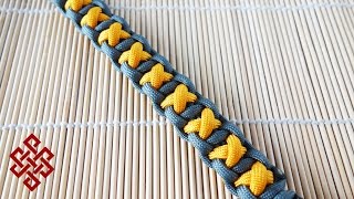 How to Make the XOXO Bar Paracord Bracelet Tutorial [upl. by Aikemaj]