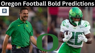 Oregon Football Bold Predictions  Oregon Ducks Football 2024 [upl. by Ardaid]