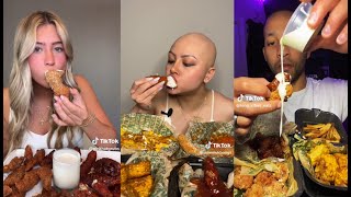 WINGSTOP MUKBANG COMPILATION  PART 3 [upl. by Sidman]