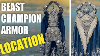 How to get Beast Champion Armor Elden Ring Beast Champion set [upl. by Znerol]