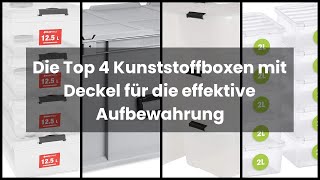 KUNSTSTOFFBOX MIT DECKEL Die Top 4 Kunststoffboxen mit Deckel für die effektive Aufbewahrung [upl. by Asillim]