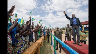 Arrival of President Kagame at Nyamagabe District [upl. by Nottnerb451]