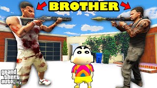 Franklin Trapped His TWIN BROTHER in GTA 5  SHINCHAN and CHOP [upl. by Macmahon989]