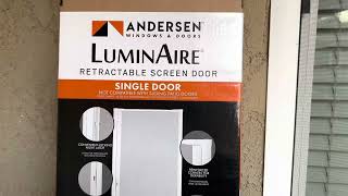 Andersen Luminaire Screen Door Review And Installation [upl. by Zirtaeb]