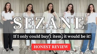 Sezane Honest Review Mina Tshirt Sezane Sezane Essentials Sezane Haul 2024 [upl. by Nannarb]