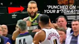 LEAKED Audio Of Russell Westbrook Trying To Fight Rudy Gobert “Punched On Your Btch A”👀 [upl. by Michal]