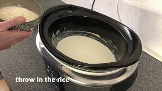 ricepudding from the slowcooker  Crockpot [upl. by Jeffcott]