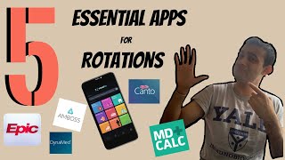 Top 5 MUSTHAVE CLINICAL Apps for ROTATIONS Med Students  PA  Nursing [upl. by Bernarr]