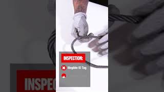 How To Inspect Wire Rope Slings shorts [upl. by Lerad]