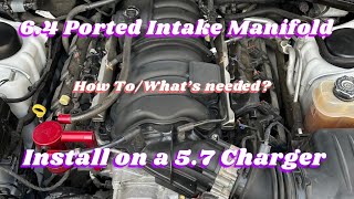 64 392 Intake Manifold on 57 Hemi chargerchallenger300 Complete Install amp tune on e85 best mod [upl. by Ysnap]