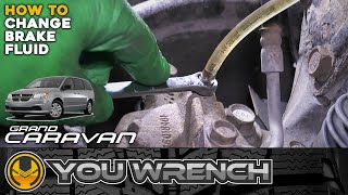 How to Perform a Brake Fluid Change  Dodge Grand Caravan Town and Country [upl. by Otsenre174]