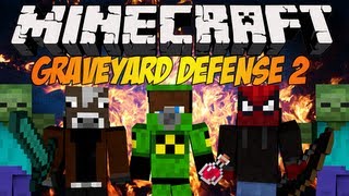 Minecraft Graveyard Defense 2  Blow i Multi mnie opuścili [upl. by Lekcar461]