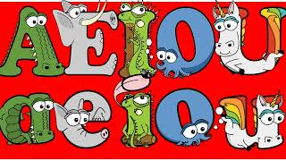 Vowels Sounds A E I O U  Short and Long Vowels  Alphabetimals for Kids  Vowel Sounds improved [upl. by Aicenaj]