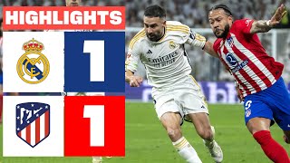 REAL MADRID 1  1 ATLÉTICO DE MADRID  RESUMEN LALIGA EA SPORTS [upl. by Ittam]