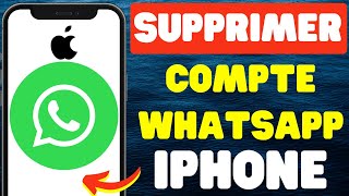 Comment supprimer un compte WhatsApp Sur iPhone [upl. by Rramal980]