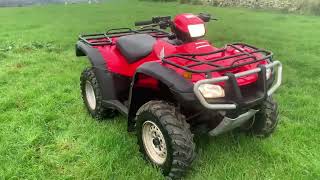 Honda trx500 FM 2008 For Sale Ireland oct23 [upl. by Einrae554]