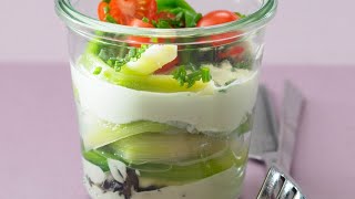 Recette  Verrine poireaux [upl. by Lonyer]