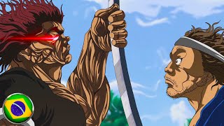 ðŸ‡§ðŸ‡· Yujiro Tentando Tirar a Espada Do Musashi KKKKKKKKKKKKK Baki Hanma [upl. by Sedruol]