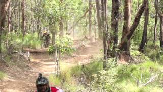 Action Bicycles Downhill run at Beerburrum Hennessy Hill Behind the Scenes [upl. by Aicnerolf888]