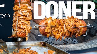 CHICKEN DONER KEBAB AT HOME  SAM THE COOKING GUY 4K [upl. by Enylcaj]