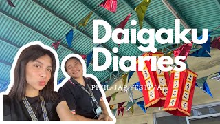 Daigaku Dairies ep2✨🍣  Part 1  PhilippineJapan Festival 🇵🇭🇯🇵 [upl. by Pretrice]