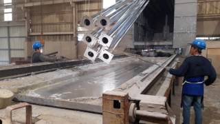 Hot Dip Galvanizing Dipping Process in action [upl. by Ayotas]