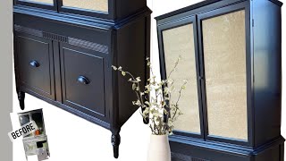 🖤25 Valspar Cabinet amp Furniture Enamel No Brushstrokes STREAK FREE BLACK Detailed boho TREND 2022 [upl. by Dieter]