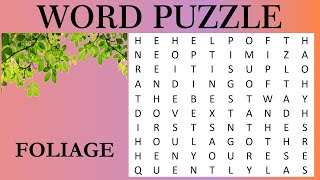 Word Puzzle  Word Game  🍁 FIND THE WORD Celebrate Autumn with a Cozy Word Search Challenge 🍂 [upl. by Daisie338]