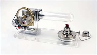 Stirling Engine with generator [upl. by Ahsinik129]