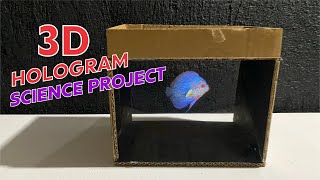 3d Hologram Box Screen Working Model  Science Project Ideas  Easy science experiments science [upl. by Katleen703]