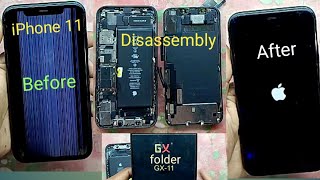 iPhone 11 Disassembly Screen replacement iPhone 11 folder change kise kare iPhone 11 open kise kare [upl. by Anaul711]