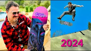 BAM MARGERA 2024  New Skateboarding Compilation [upl. by Ahsilaf]