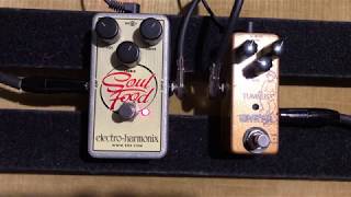 Wampler Tumnus vs ElectroHarmonix Soul Food  Klone Shootout [upl. by Nieberg415]